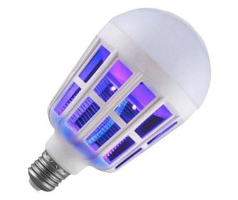 Klausstech LED крушка против насекоми със силна естествена бяла светлина 15w - 2в1 крушка с UV лампа против насекоми