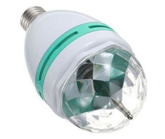 Bec Led Rotativ Klausstech, Proiector Multicolor, Lumini Led Rgb, Protectie E27, Cap Rotativ, Consum Redus De Energie, Design Er