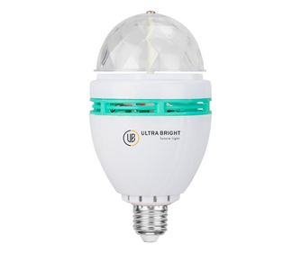 Bec Klausstech Led Disco 3w, Rotativ, Multicolor, Rgb, E27, 220v, Ultra Bright