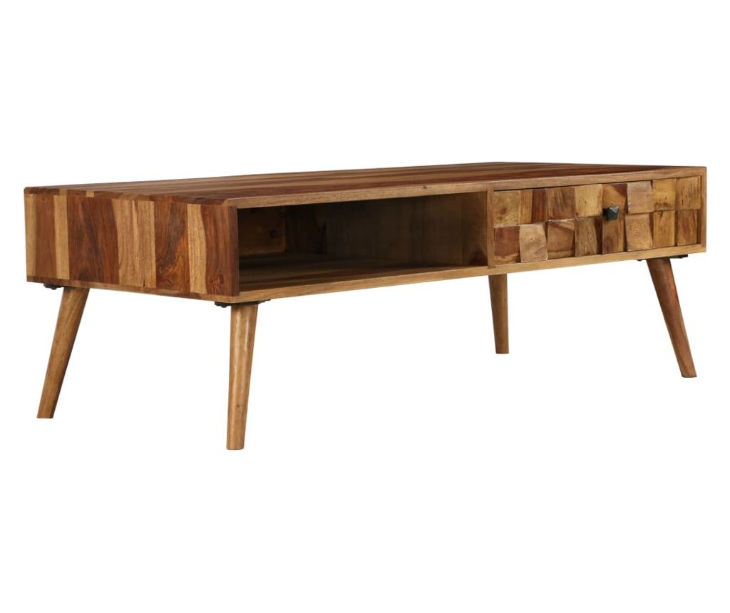 Coffee table, solid sheesham wood, 110 x 50 x 37 cm