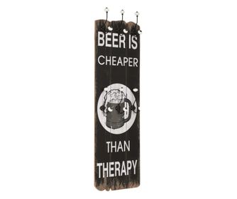 Zidna vješalica s 6 kuka, 120 x 40 cm