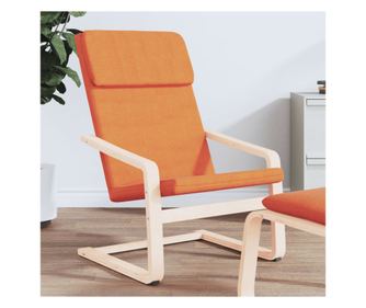 Stolica za opuštanje, tamno žuta, tekstilni materijal