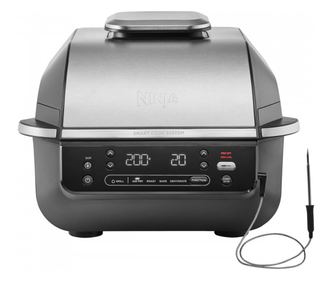 Ninja Foodi Smart 5 az 1-ben Air Fryer és Grill EG351EU, 1760W, 5.7 L, Akár 4 adag, 5 mód, Ciklon Levegő, Smart Cook, Fekete/Ezü