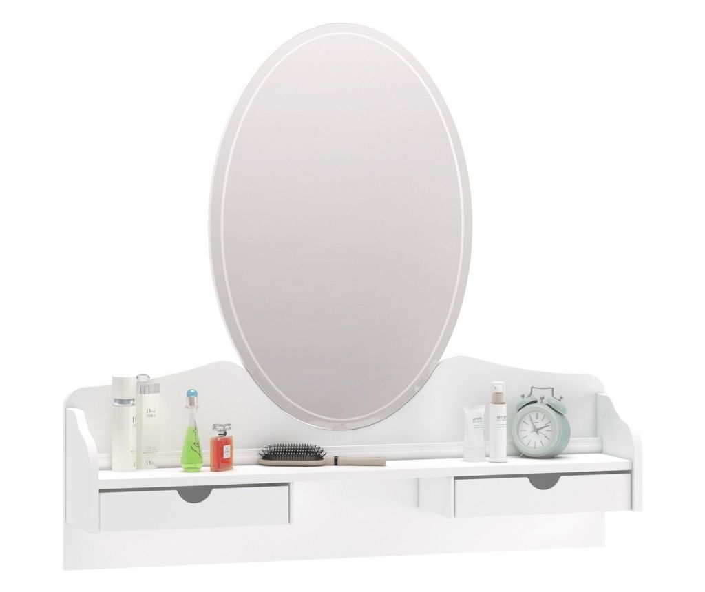 Rustic White Collection Dresser Mirror