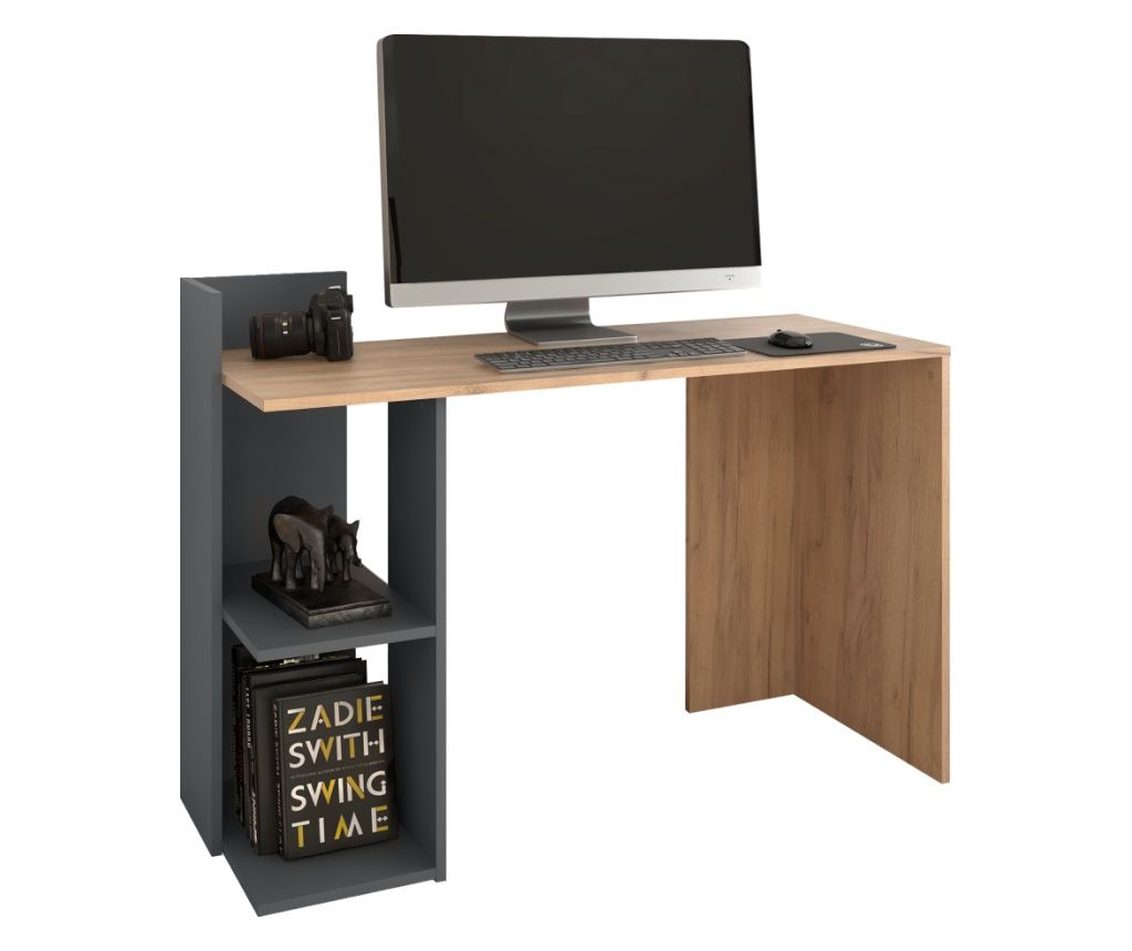 Birou stejar stejar craft auriu grafit Zino 120x52x87,5 cm
