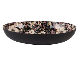 Višebojna metalna ukrasna zdjela 34x27x7 cm