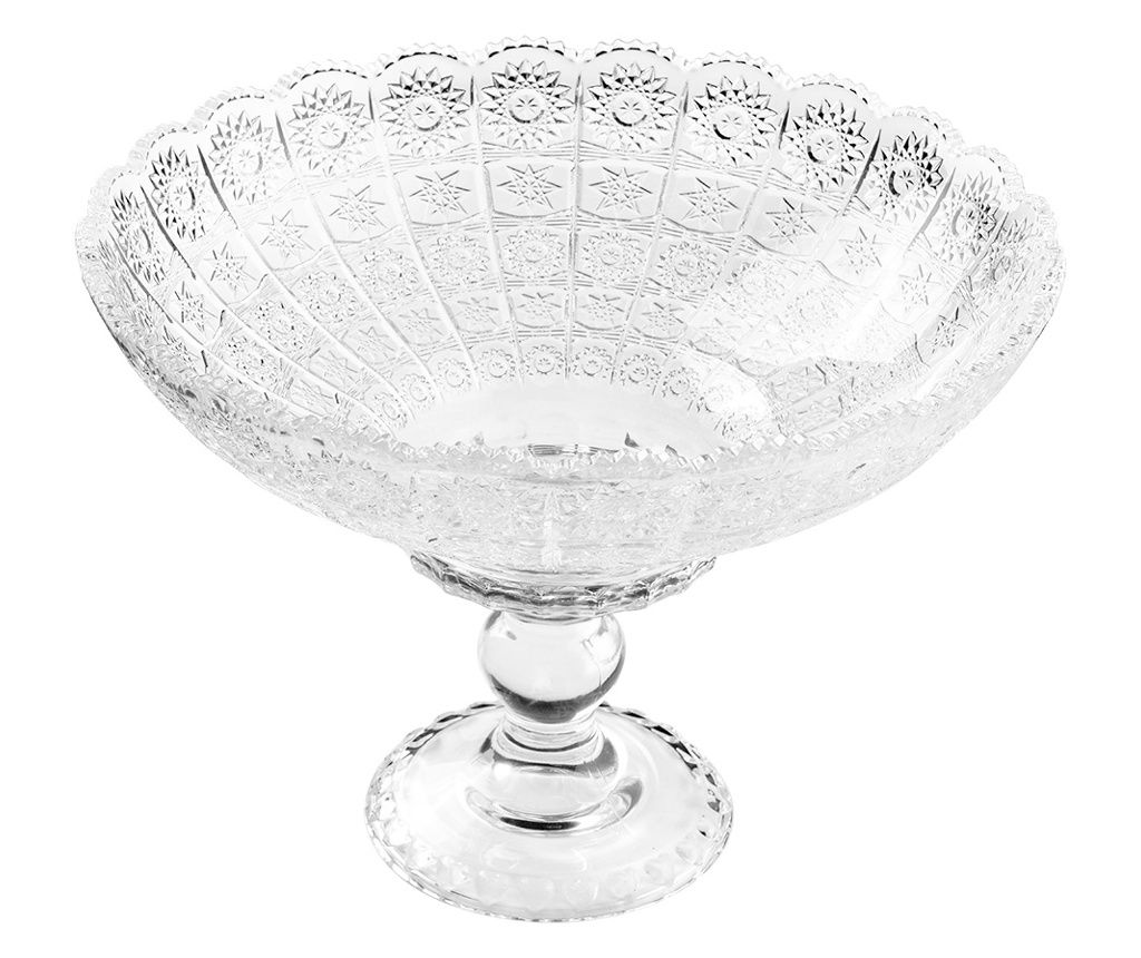 Átlátszó üvegtál Ø 32x21 cm