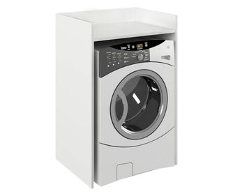 Fehér mosógép szekrény Vojto 64x50x97,5 cm