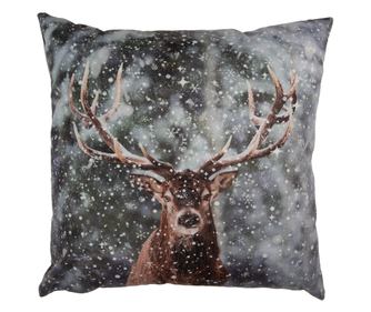 Ren Iarna szürke-barna textil párnahuzat 45x45 cm