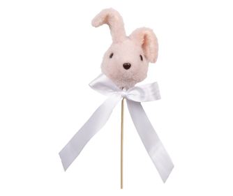 Húsvéti nyuszi figura, textil, 7x7x33 cm