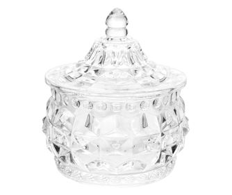 Prozirna staklena posuda za šećer Ø 10x11 cm