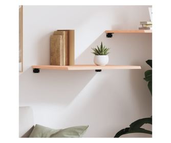 Falra szerelhet polc, 60x60x2 cm, kezeletlen tmr tlgyfa