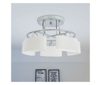 Luster s elipsoidnim staklenim abažurima, 5 žarulja E14, 200 W