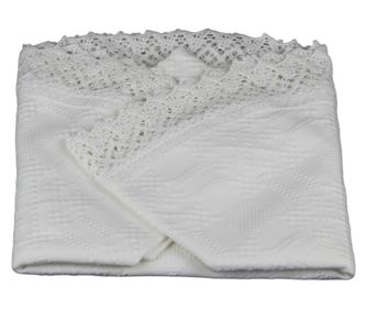 Bijeli okrugli stolnjak 100 x 100 cm