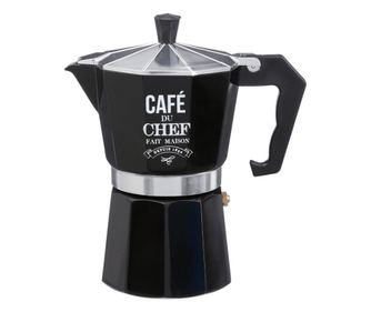 Cafetiera SG din aluminiu, 375 ml, negru