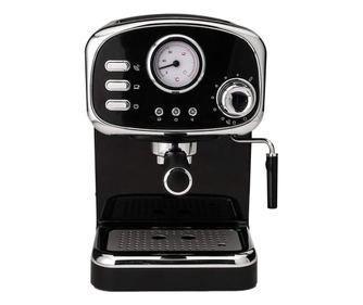 Manuális eszpresszógép Gastroback 42615, 1100 W, 1,2 l, 15 bar, Habosító, Fekete/Rozsdamentes acél