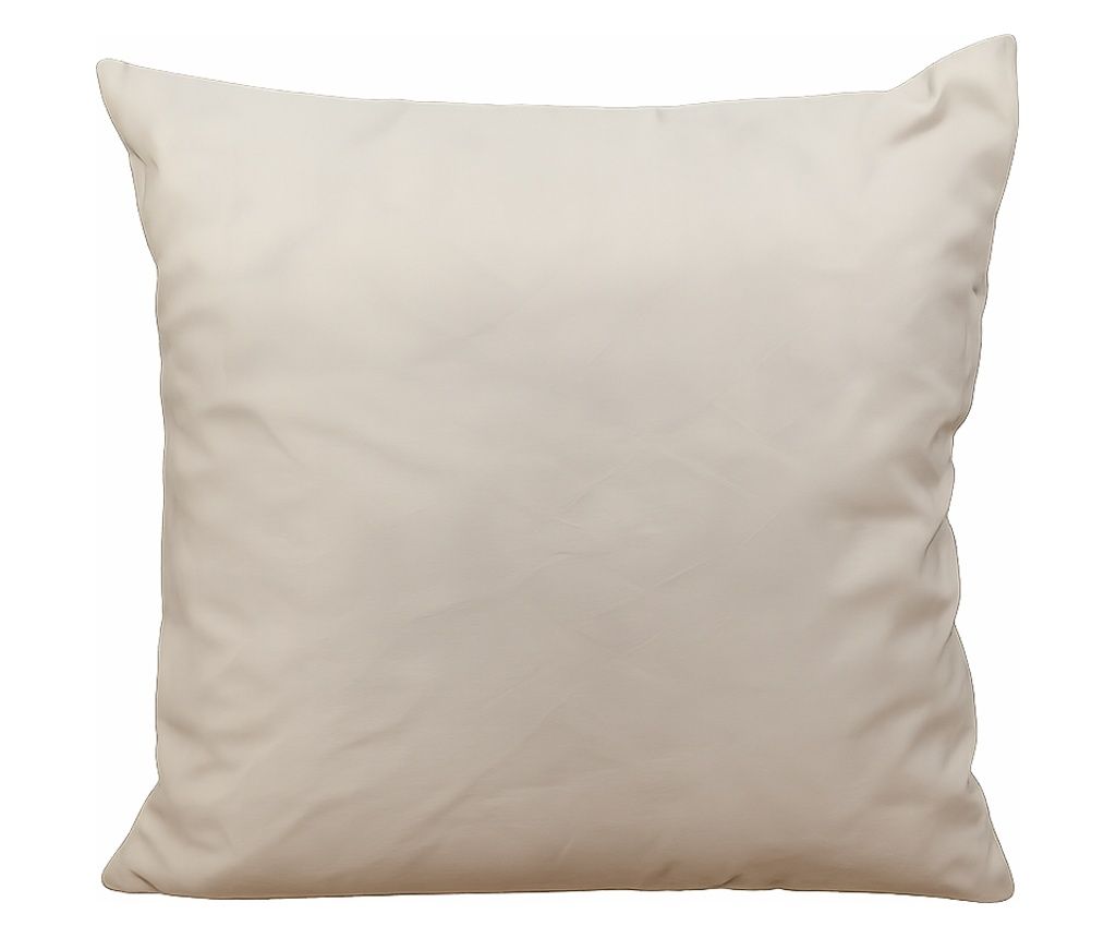 Perna puf si pene gasca Somnease Coneltex, dimensiuni 70 x 70 cm, patrata, culoare alba, pene 80%, 10% puf, 10% fibra siliconata
