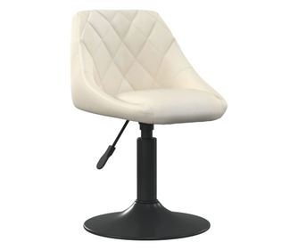 Kuhinjski stol, krem, žamet