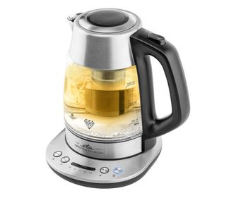 Електрическа кана с инфузер за чай ETA CRYSTELA PREMIUM 9153, 1.5 L, 2200W, неръждаема стомана и стъкло