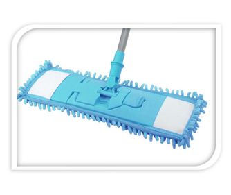 Mop Koopman, mikrovlákno/kov, 44x14 cm, modrý