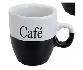 2 darabos Koopman bögrekészlet, kerámia, 7x7,5 cm, 150 ml, fekete