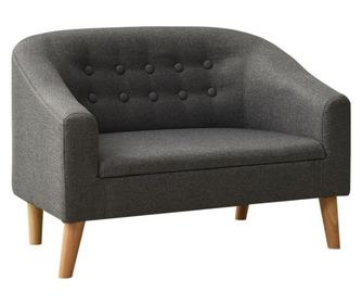 Otroška kavč, siva, tekstilni material