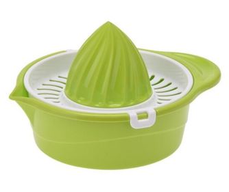 3 darabos Excellent Houseware citrusfacsaró készlet, műanyag, 14x12x7,5 cm, 220 ml, többszínű