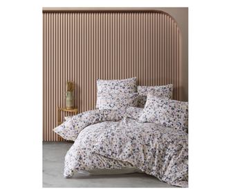 Dupla ágyra való ágyneműgarnitúra, Story Home, 100% ranforce pamut, 144 TC, 4 részes (paplanhuzat 200x220 cm, lepedő 220x240 cm,