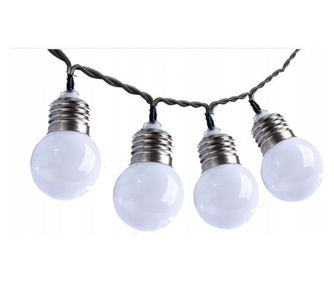Ghirlande solare LED N1030W, 10 becuri, 230 cm, pana la 8 ore autonomie, IP44