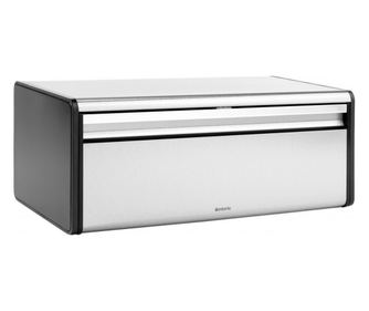 Brabantia Κουτί Ψωμιού με Πτυσσόμενο Μπροστινό Μέρος 107852, 18 L, 46.5x25 cm, Επιτοίχια Τοποθέτηση, Αντι-δακτυλικό Αποτύπωμα, Α