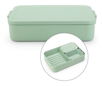 Brabantia Make&Take Δοχείο Φαγητού 1006291, 2 L, με Διαχωριστικά, Στεγανό Κλείσιμο, Χωρίς BPA, Πράσινο