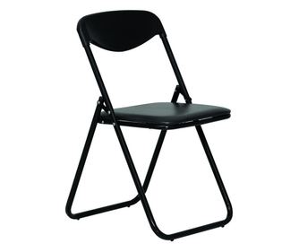 Stolica za posjetitelje LEONARDO, crna umjetna koža