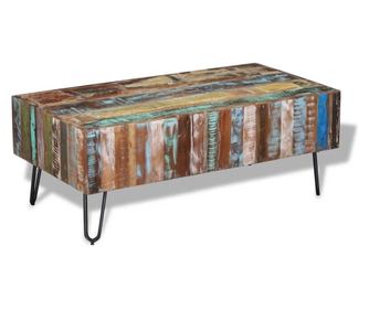 Stolić za kavu, 100 x 50 x 38 cm, reciklirano masivno drvo