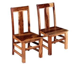Stolice za blagovaonicu 2 kom, masivno drvo sheesham