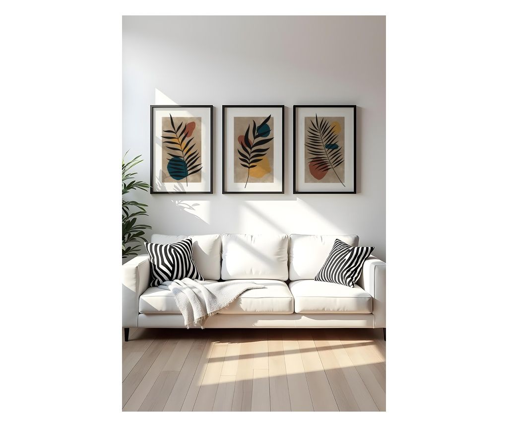 Decorative Framed MDF Picture (3 pieces) KEYLA