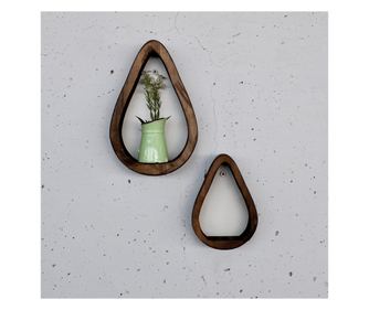 Ukrasna drvena zidna polica FRANCES