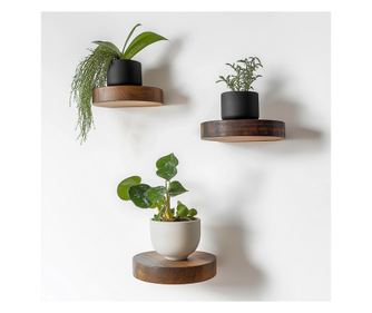 SABRINA Dekorativní dřevěná nástěnná police