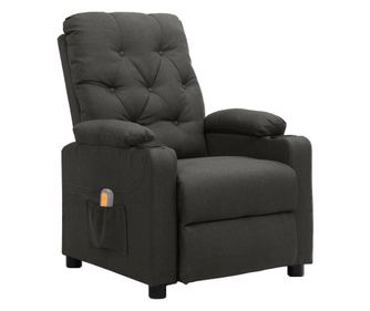 Сгъваем масажен стол, тъмно сив, плат