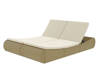 Vanjski ležaljka, bež, poliratan