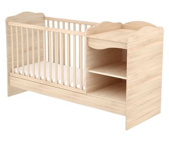 Κρεβάτι μετατρέψιμο για παιδιά από ξύλο Hubners Eva Kombi 120x60 cm φυσικό