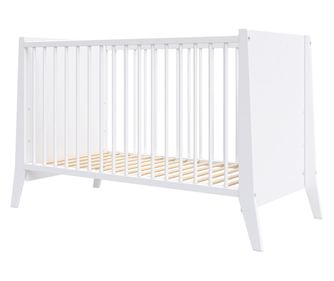 Παιδικό κρεβάτι από ξύλο Hubners Cosmo 120x60 cm λευκό