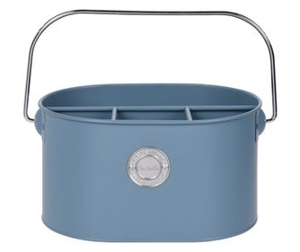 Suport tacamuri Retro color, metal, albastru, 28x18.5x13.5 cm