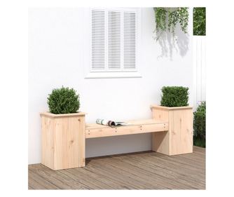 Jardinierska klop, 184,5x39,5x56,5 cm, masivno borovo leso