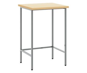 vidaXL Masă de lucru Gri 55x55x85 cm Oțel și lemn prelucrat