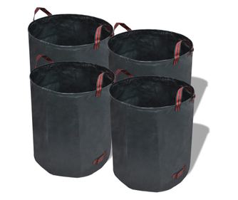 vidaXL Sac de Deșeuri de Grădină Verde închis 4 buc 120 L 150 g/m²
