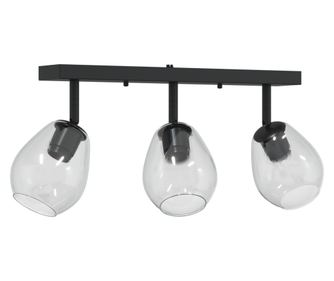 vidaXL Lămpile de Plafon cu Abajur din Sticlă Reglabil în Antracit, E27