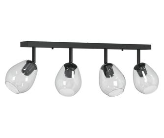 vidaXL Lumini de Plafon cu Abajur din Sticlă Reglabil Anthracite E27