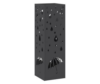 vidaXL Suport de Umbrele Negru Metal Mediu Model