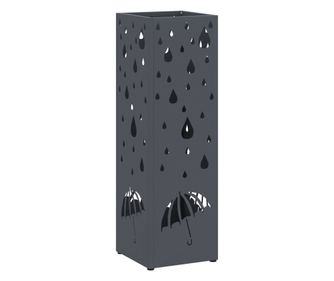 vidaXL Suport Umbrele Antracit Metal Standard Inserții Decorative