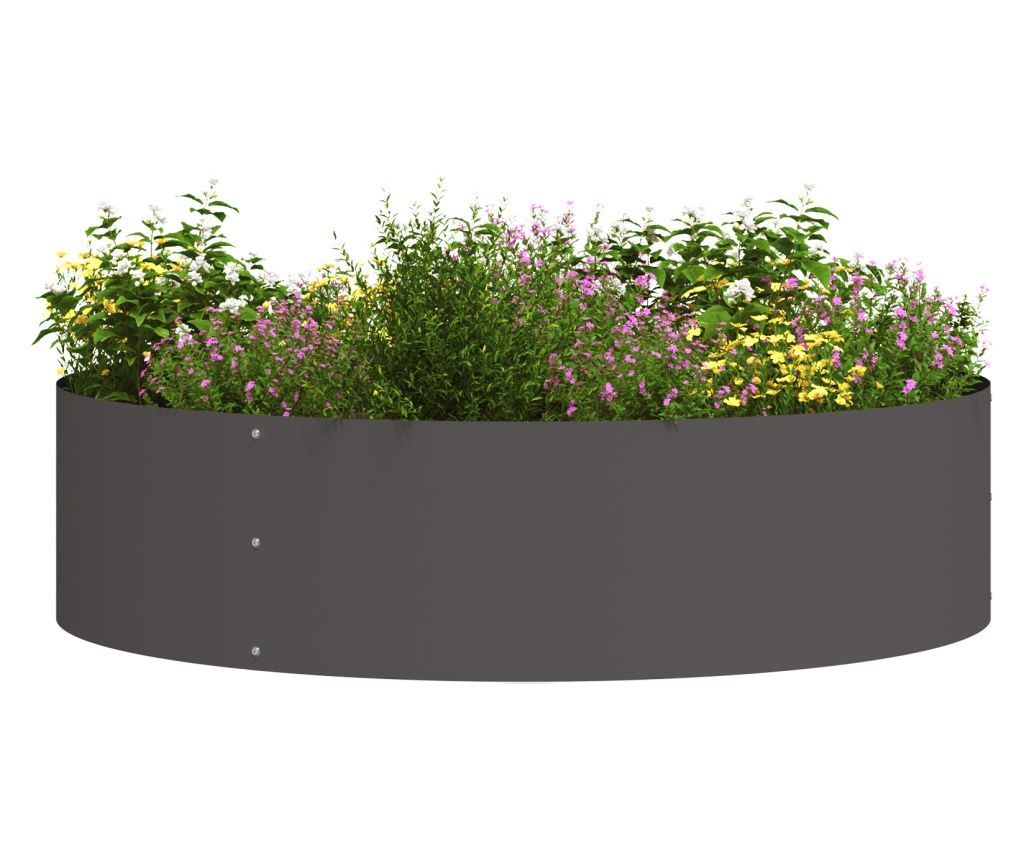 vidaXL Ghivece din Plastic Negre Negru Plastic Mare Durabil